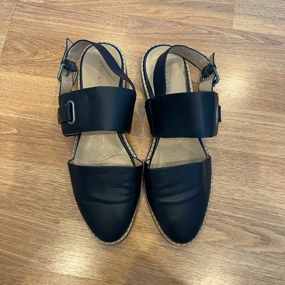 Indigo rd. closed toe sling back flats